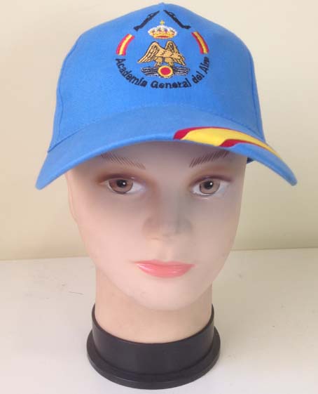 Gorra Academia General del Aire azul cielo con bandera Nacional